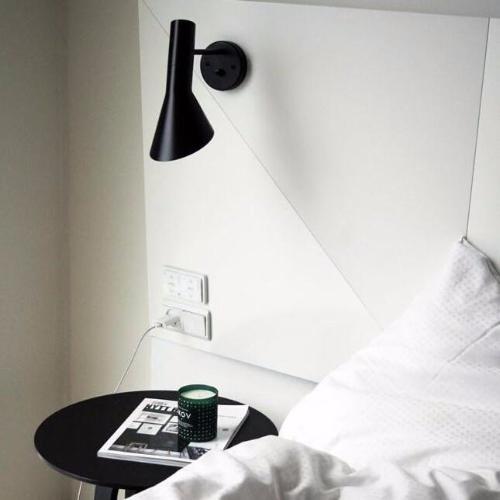 Replica AJ wall light, Arne Jacobsen light, black wall light, white wall light, outside light. vintage wall light, industrial light