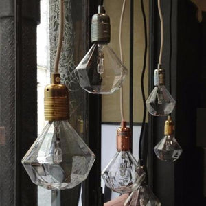 Diamond bulb, Eric Therner, retro lighting, Mr Ralph, ECC Lighting, Boudi, edison filament bulb, energy saver bulbs nz, halogen bulbs nz, decorative bulbs, Plumen, screw in designer bulbs, Lighting Plus.