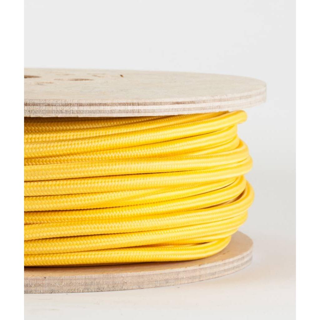 Fabric coloured cable, electrical cable, cloth covered electrical cord, vintage lighting, vintage coloured cable, 3 core cable