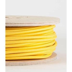 Fabric coloured cable, electrical cable, cloth covered electrical cord, vintage lighting, vintage coloured cable, 3 core cable