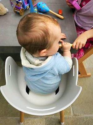 wood high chair, big tray high chair, safe high chair, easy clean high chair, height adjustable high chair, high chair to toddler chair, free harness, free high chair cushions, Mocka, Mocka nz, Mocha nz, kids furniture, baby furniture, ikea nz, Bench to table high chair, Kitchen bench height high chair