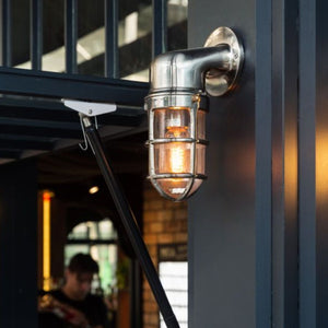 Barge wall light, outside lighting, indoor light, exterior lighting, industrial lighting, vintage lighting, new zealand lighting, bathroom lighting, bathroom wall light