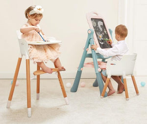 Evo highchair, adjustable wooden high chair, highchair 5 point harness, Evo cushion, height adjustable chair, toddler chair, highchair bar height, wood legs kids chair, Mocka, nordic style chair, scandi highchair safety standards highchair, wooden highchair new zealand.