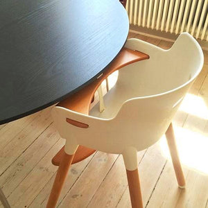 Evo highchair, adjustable wooden high chair, highchair 5 point harness, Evo cushion, height adjustable chair, toddler chair, highchair bar height, wood legs kids chair, Mocka, nordic style chair, scandi highchair safety standards highchair, wooden highchair new zealand.