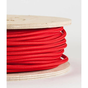 Fabric coloured cable, electrical cable, cloth covered electrical cord, vintage lighting, vintage coloured cable, 3 core cable